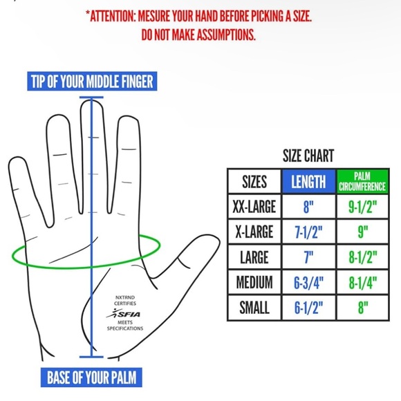 Nxtrnd NWOT G3 Sticky Padded Football Receiver Lineman Gloves - Picture 5 of 7